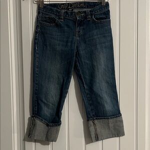 Gap Jean Capris Adjustable waist Size 10